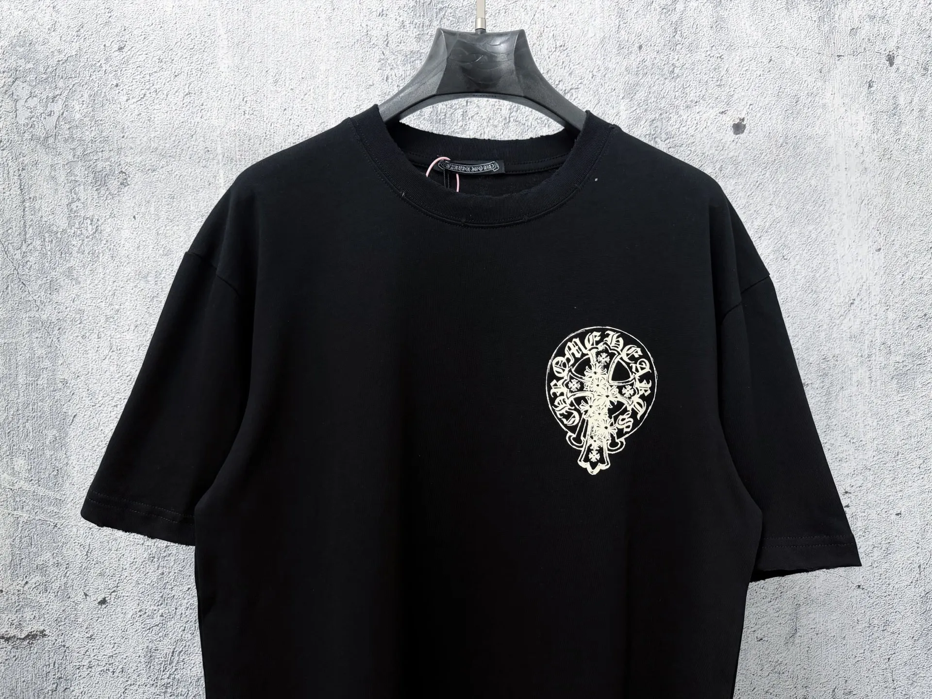 ￼ 【Chrome Hearts】 T ！ Same Style T Versatile : Black White Size：S-XL